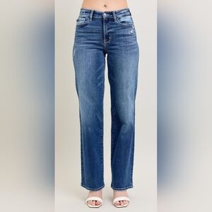 Judy Blue Boyfriend Fit High Waist Jeans In 28